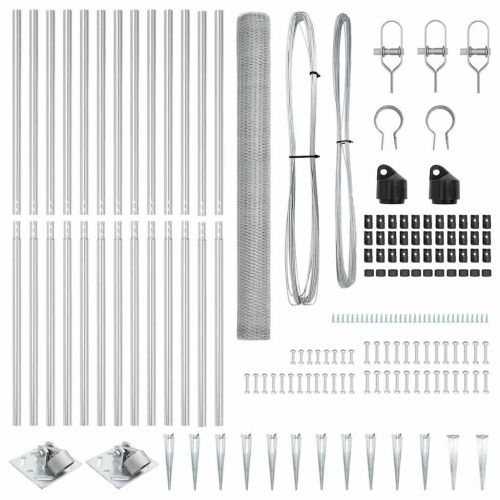 Стълб за ограда. Сребристо