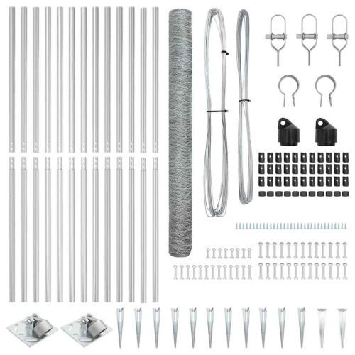 Стълб за ограда. Сребристо