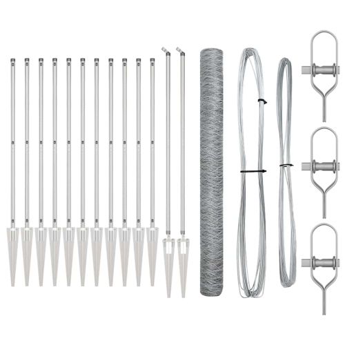 Стълб за ограда. Сребристо