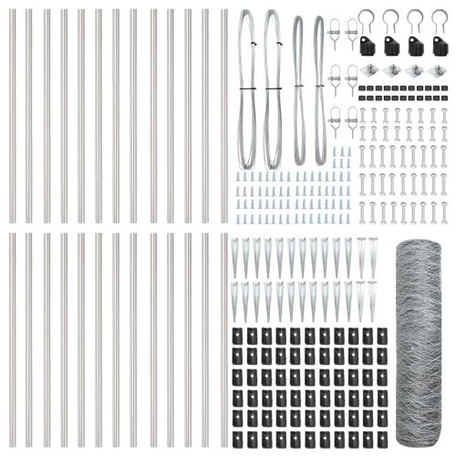 Стълб за ограда. Сребристо