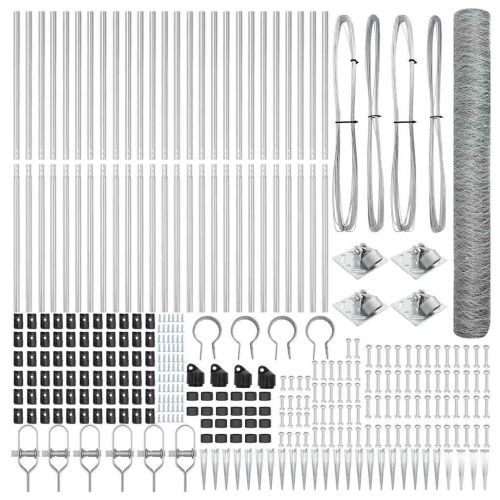 Стълб за ограда. Сребристо