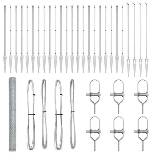 Стълб за ограда. Сребристо