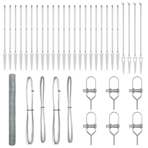 Стълб за ограда. Сребристо