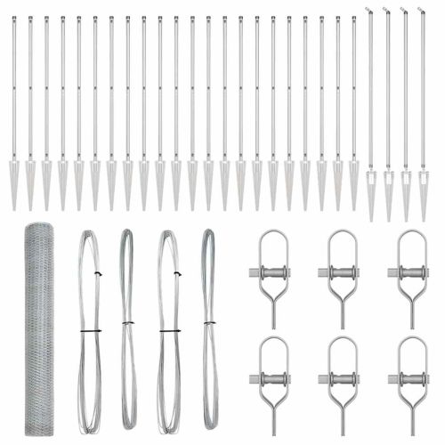 Стълб за ограда. Сребристо