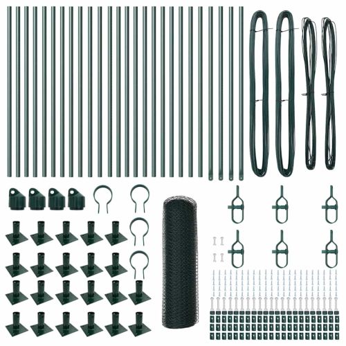 Стълб за ограда. Зелено