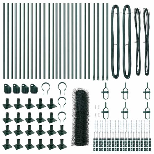 Стълб за ограда. Зелено