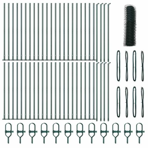 Стълб за ограда. Зелено