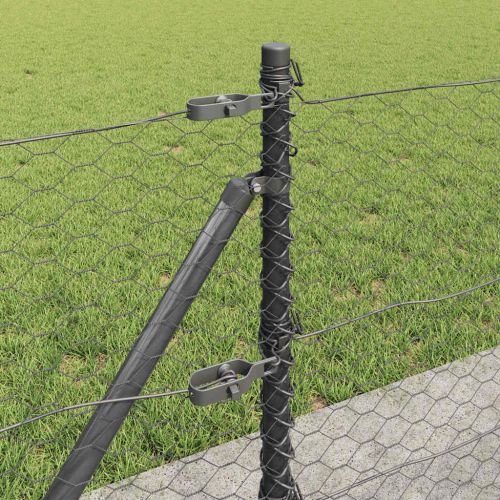 Стълб за ограда. Сиво