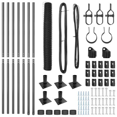 Стълб за ограда. Сиво