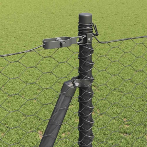 Стълб за ограда. Сиво