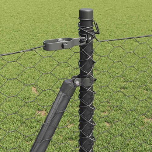 Стълб за ограда. Сиво