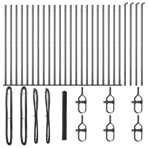 Стълб за ограда. Сиво