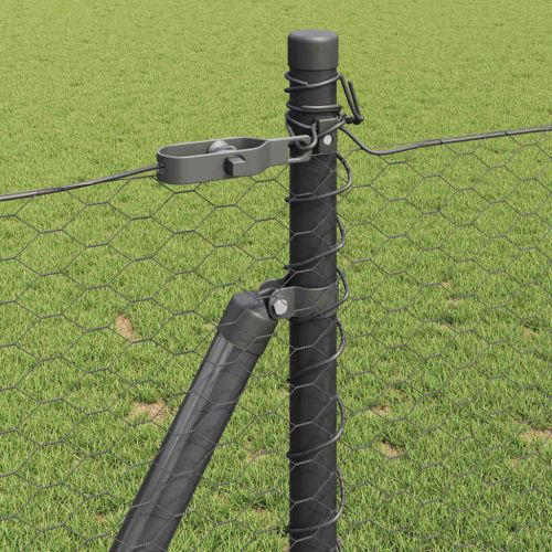 Стълб за ограда. Сиво