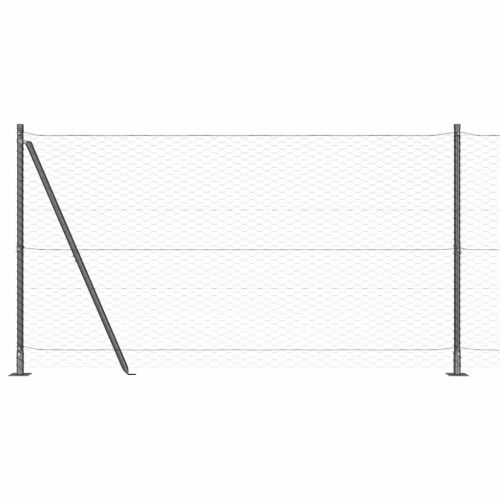 Стълб за ограда. Сиво