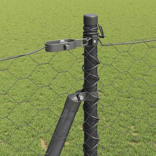 Стълб за ограда. Сиво