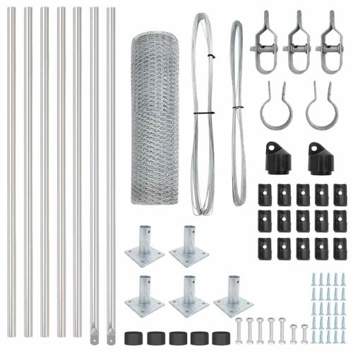 Стълб за ограда. Сребристо