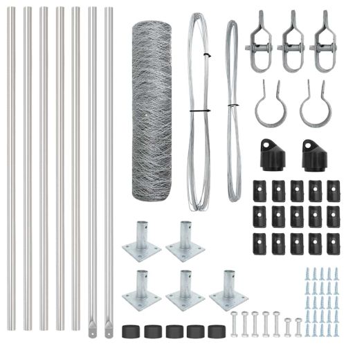 Стълб за ограда. Сребристо