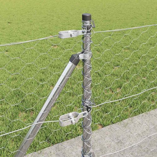 Стълб за ограда. Сребристо