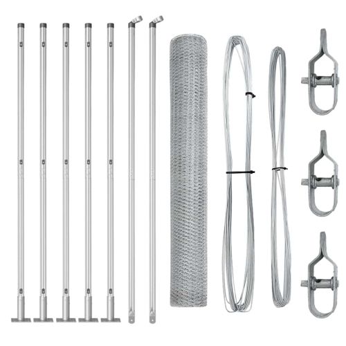 Стълб за ограда. Сребристо