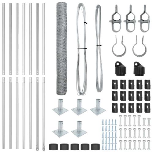 Стълб за ограда. Сребристо