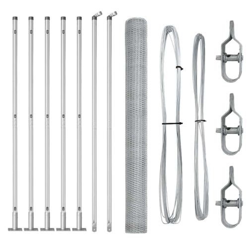Стълб за ограда. Сребристо
