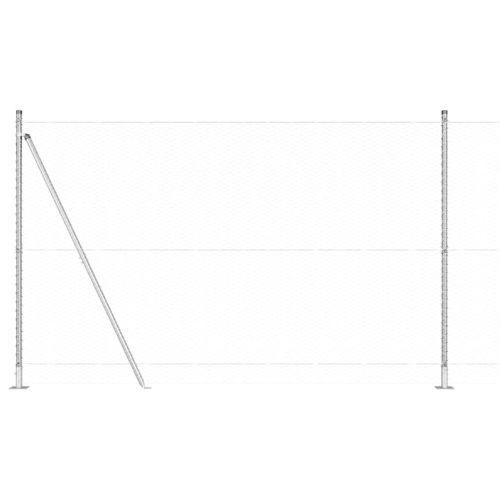 Стълб за ограда. Сребристо