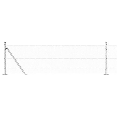 Стълб за ограда. Сребристо