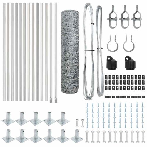 Стълб за ограда. Сребристо