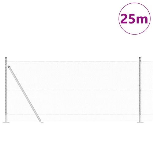 Стълб за ограда. Сребристо