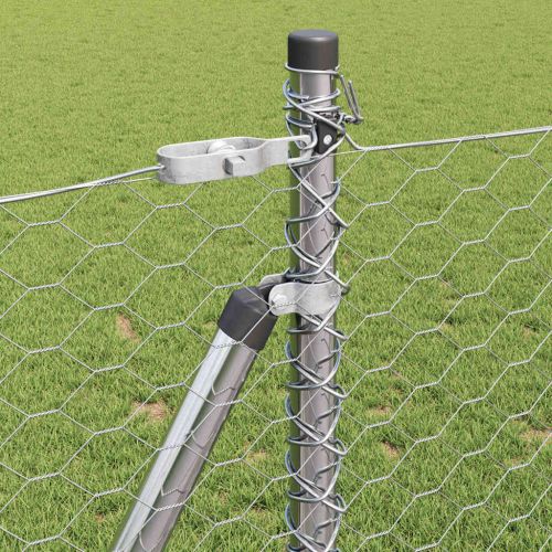 Стълб за ограда. Сребристо