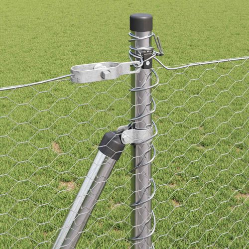 Стълб за ограда. Сребристо