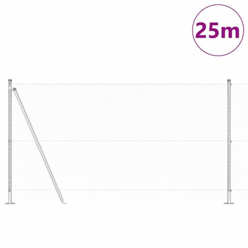 Стълб за ограда. Сребристо