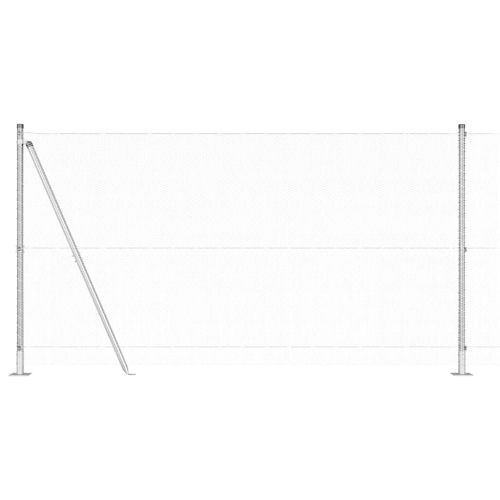 Стълб за ограда. Сребристо