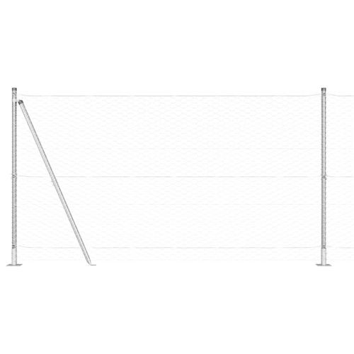 Стълб за ограда. Сребристо