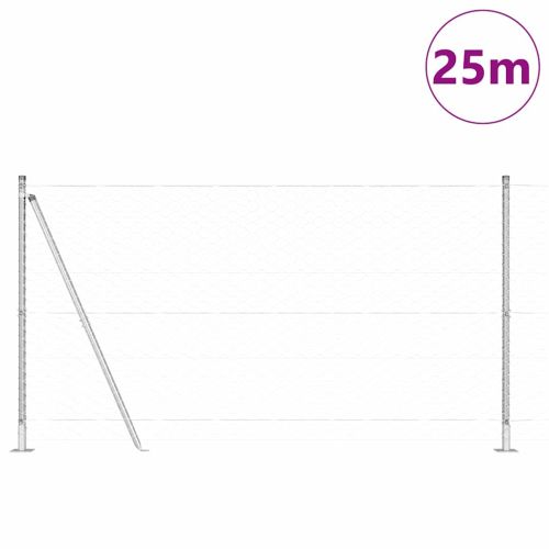 Стълб за ограда. Сребристо