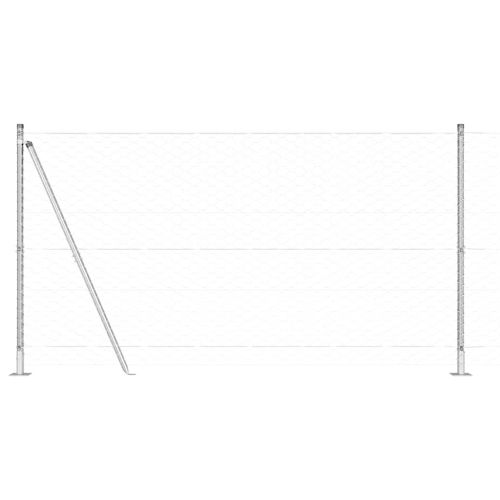 Стълб за ограда. Сребристо