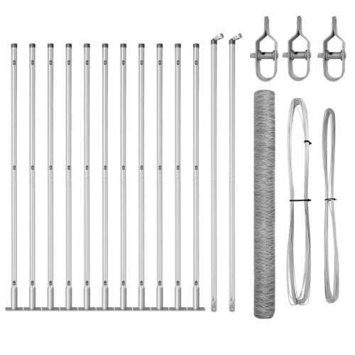 Стълб за ограда. Сребристо