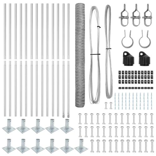 Стълб за ограда. Сребристо