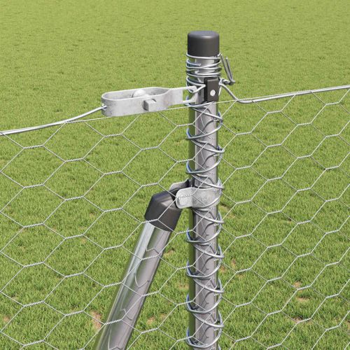 Стълб за ограда. Сребристо