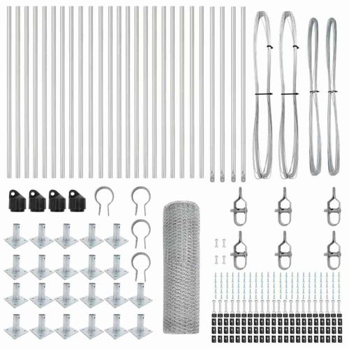 Стълб за ограда. Сребристо