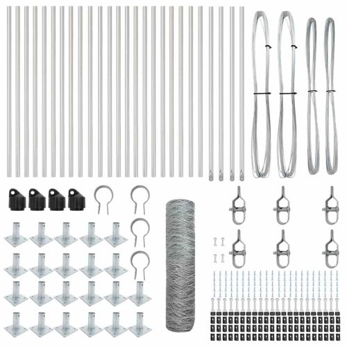 Стълб за ограда. Сребристо