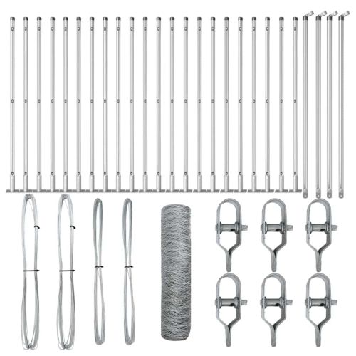 Стълб за ограда. Сребристо