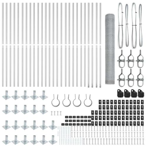 Стълб за ограда. Сребристо
