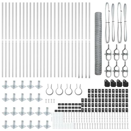 Стълб за ограда. Сребристо