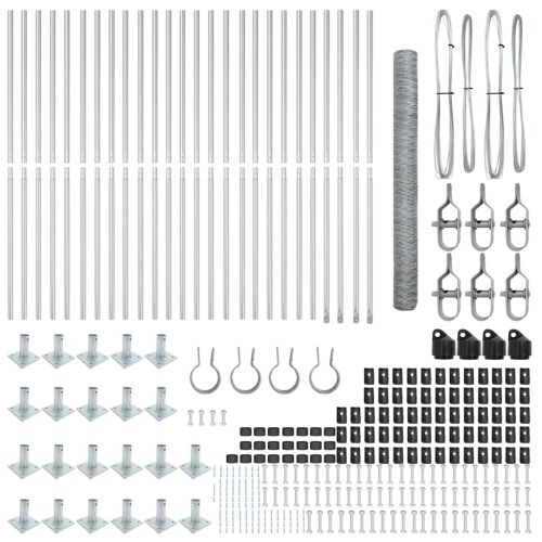 Стълб за ограда. Сребристо