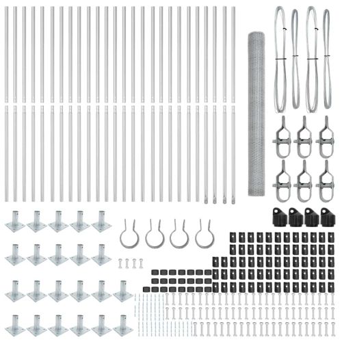 Стълб за ограда. Сребристо