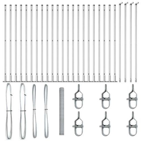 Стълб за ограда. Сребристо