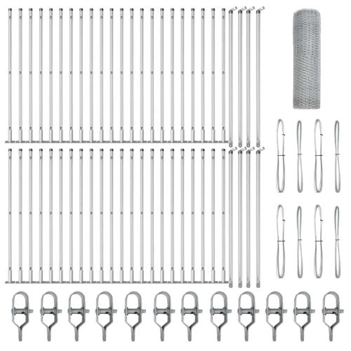 Стълб за ограда. Сребристо