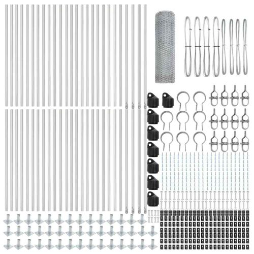 Стълб за ограда. Сребристо