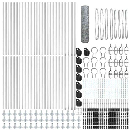 Стълб за ограда. Сребристо